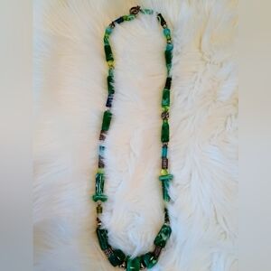 Elegant Green Beaded Necklace